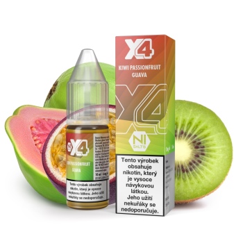 X4 Bar Juice - Kiwi, marakuja a guava (Kiwi Passionfruit Guava) - 10mg