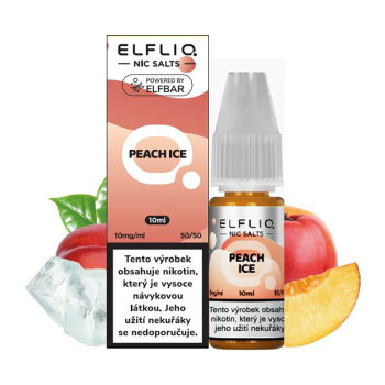 ELFLIQ Nic SALT - Ledová broskev (Peach Ice) 10ml - 20mg
