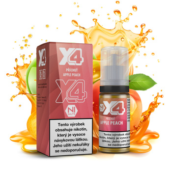 X4 Bar Juice - Jablko a broskev (Apple Peach) - 10mg