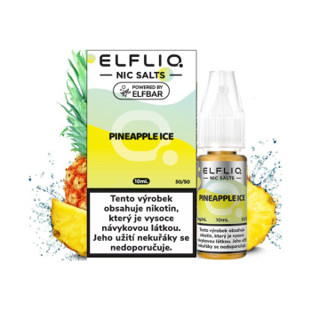 ELFLIQ Nic SALT - Chladivý ananas (Pineapple Ice) 10ml - 10mg